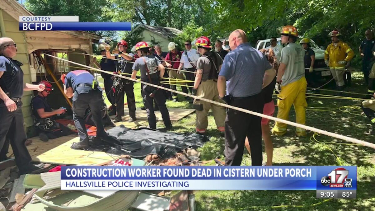 One person found dead in cistern under porch in Hallsville