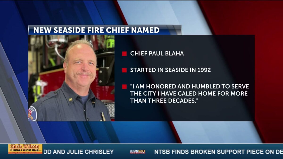 City of Seaside announces Paul Blaha named new Fire Chief