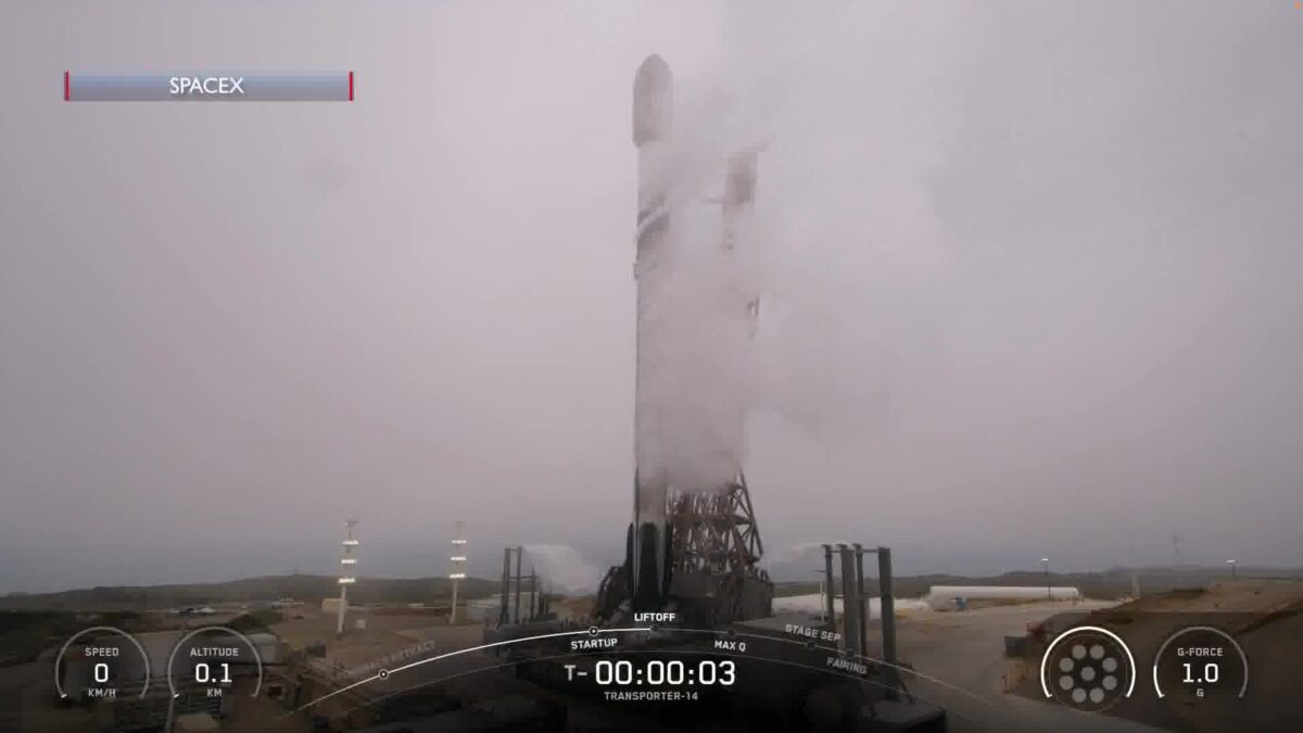 SpaceX Launches Memorial Capsules into Orbit on Transporter-14 Mission from Vandenberg