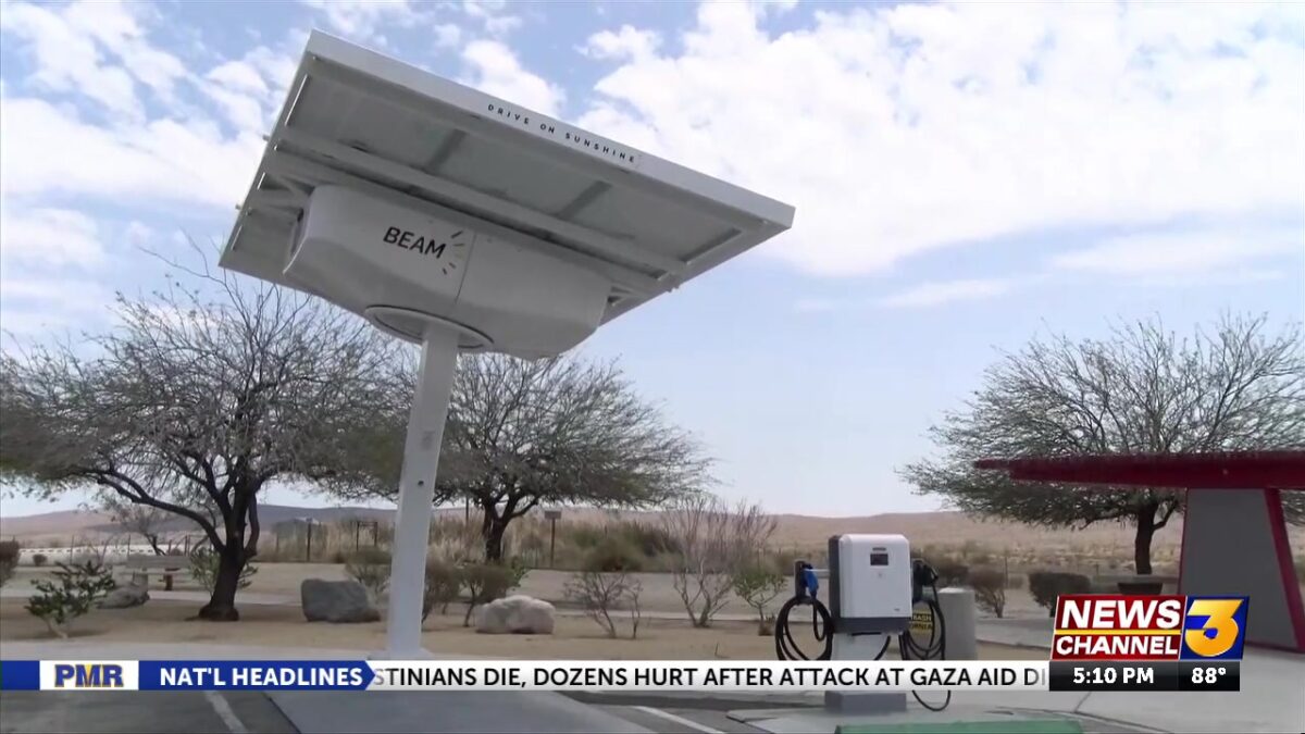 New EV chargers installed at Cactus City Rest Stop as part of larger I-10 improvement project