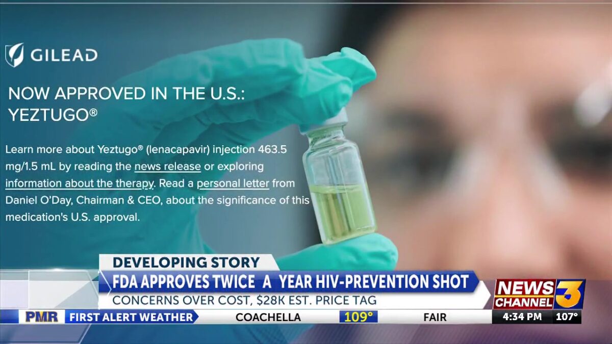 FDA approves twice-yearly HIV prevention shot amid questions over cost
