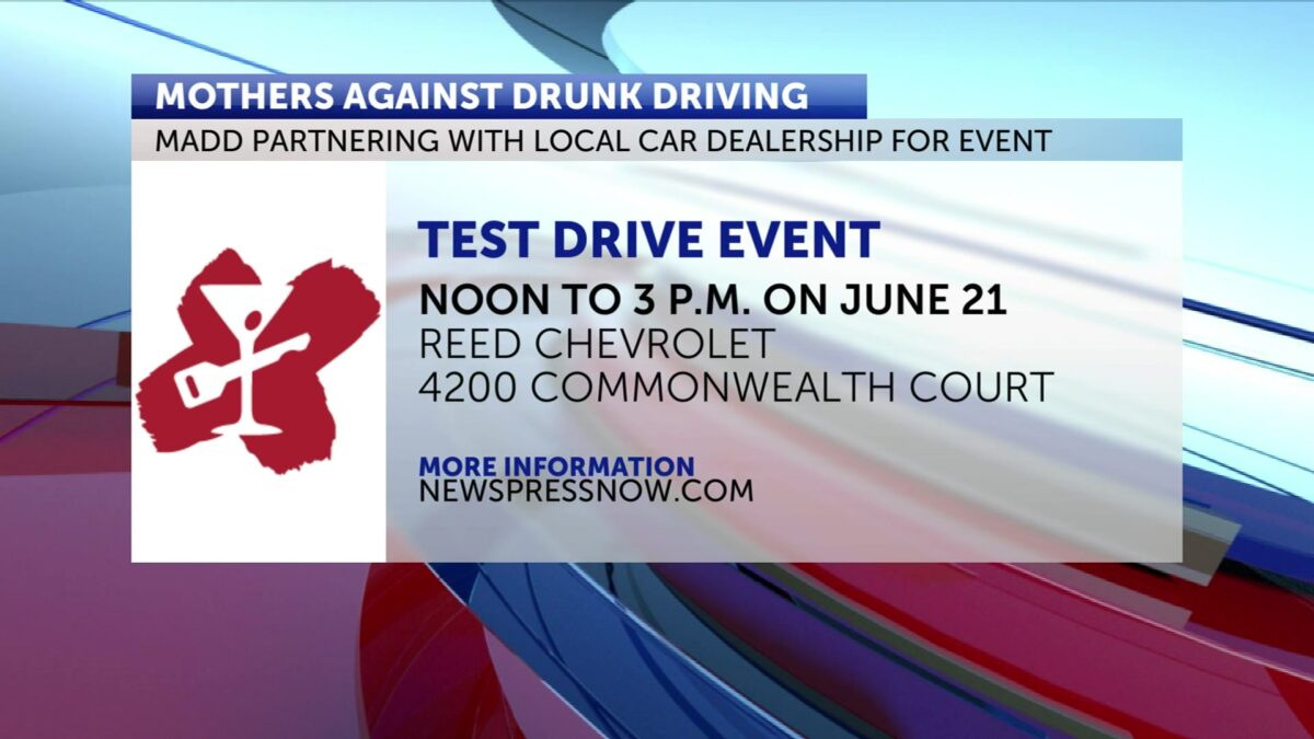 Mothers Against Drunk Driving partners with Reed Chevrolet to end impaired driving