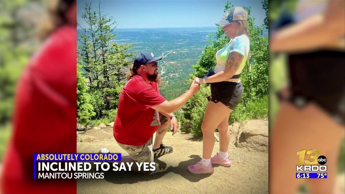 ‘Inclined to Say Yes’: Out-of-towners get engaged on the Manitou Incline
