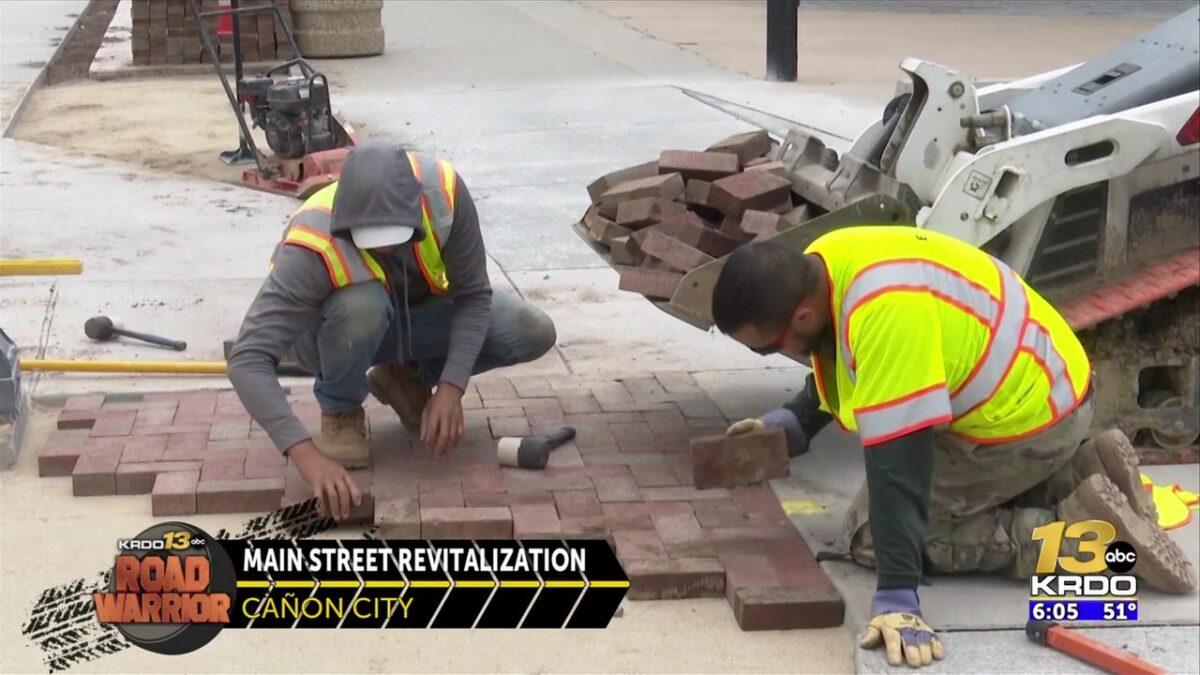 Downtown revitalization project in Cañon City runs behind schedule but nearing completion