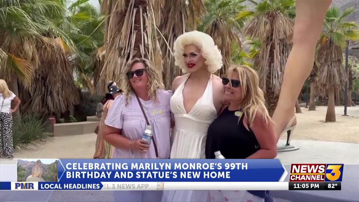 Palm Springs celebrates Marilyn Monroe’s 99th birthday and statue’s new location