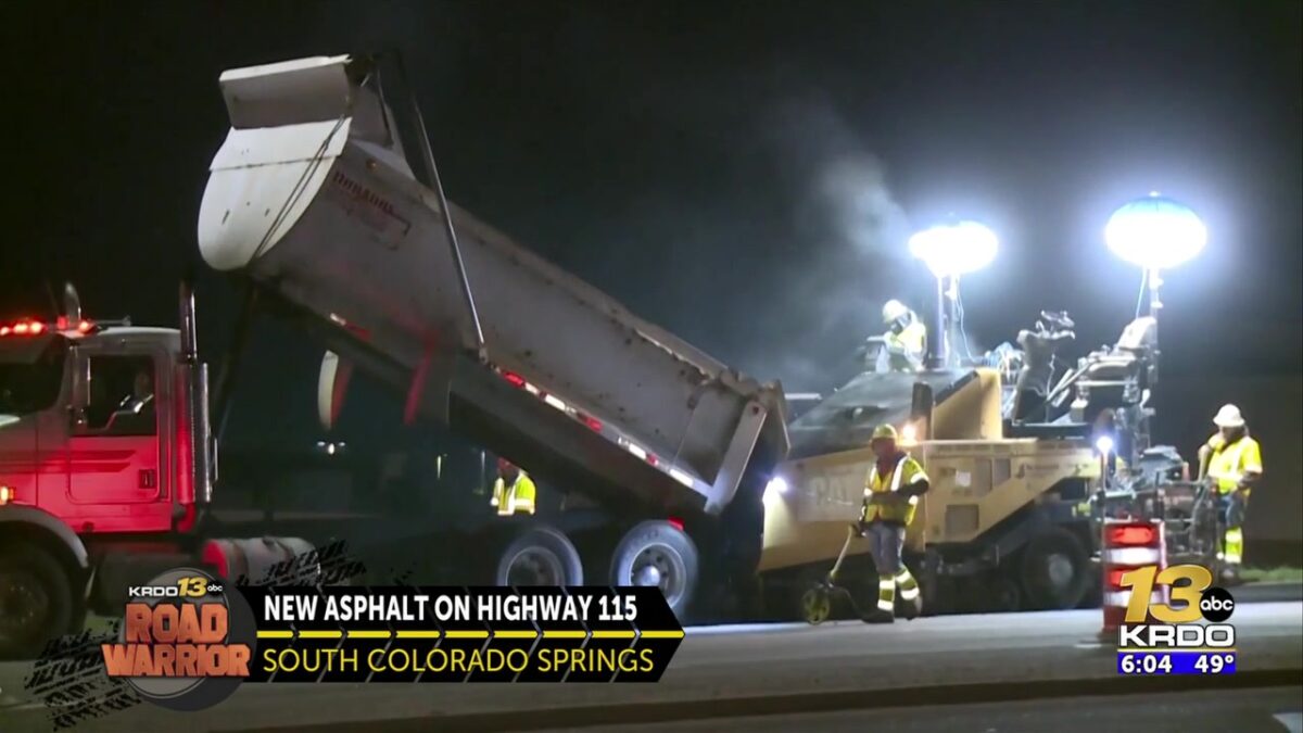 Progress ‘pretty fast’ on repaving of Highway 115 in south Colorado Springs