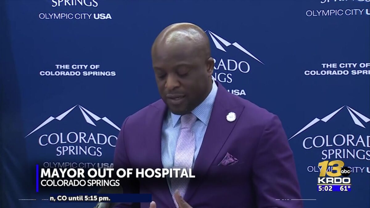 Colorado Springs mayor says he was taken to UCHealth with double pneumonia