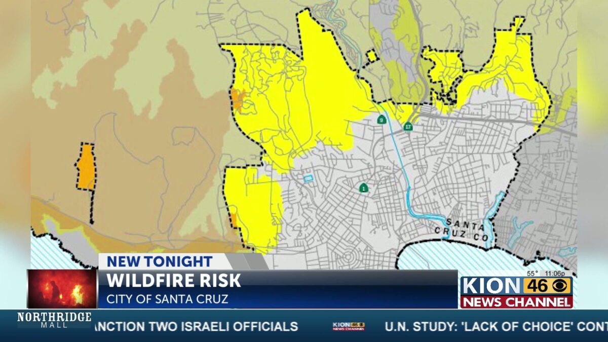 The City of Santa Cruz updates its fire hazard severity zone map