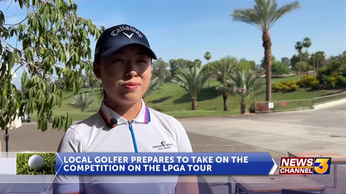 Local LPGA golfer competing in major tournament