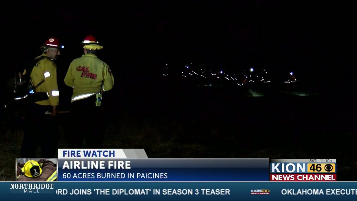Forward progress stopped on Airline Fire in Paicines Thursday evening; CAL FIRE BEU