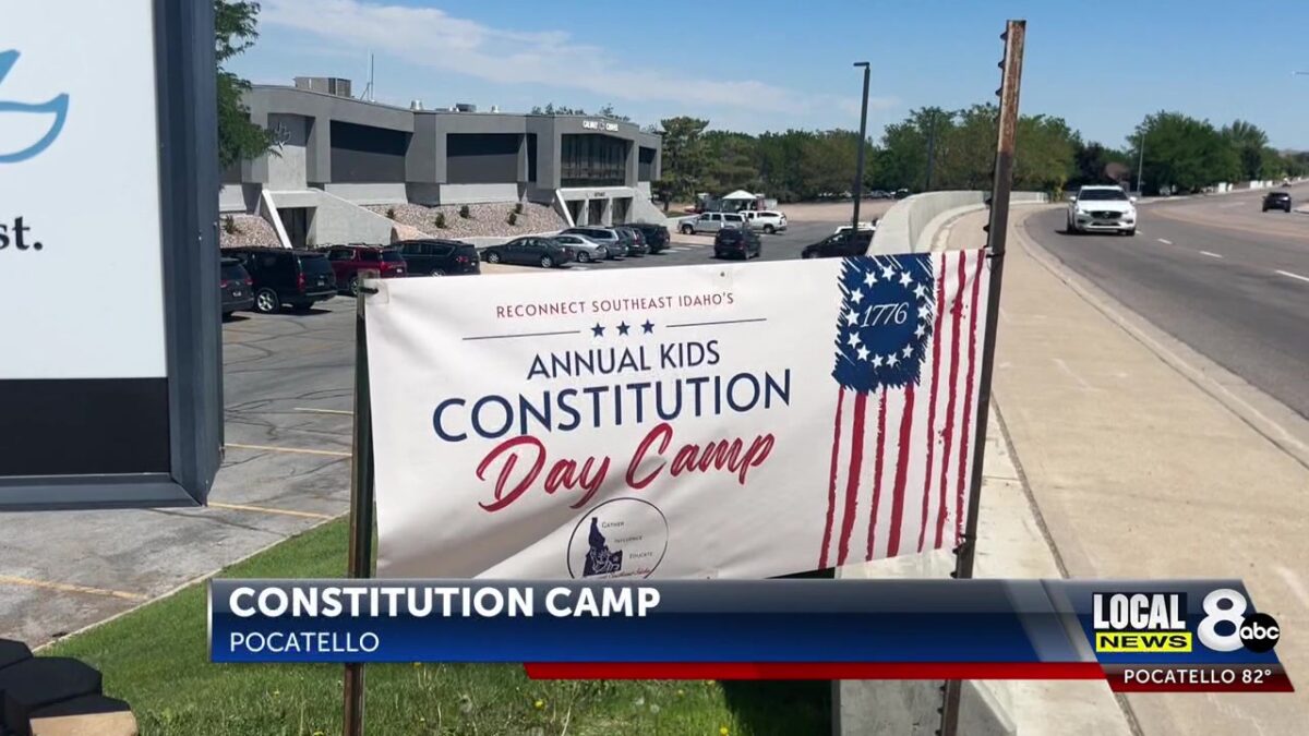 Dozens of kids reliving American history during Constitution Day Camp this week