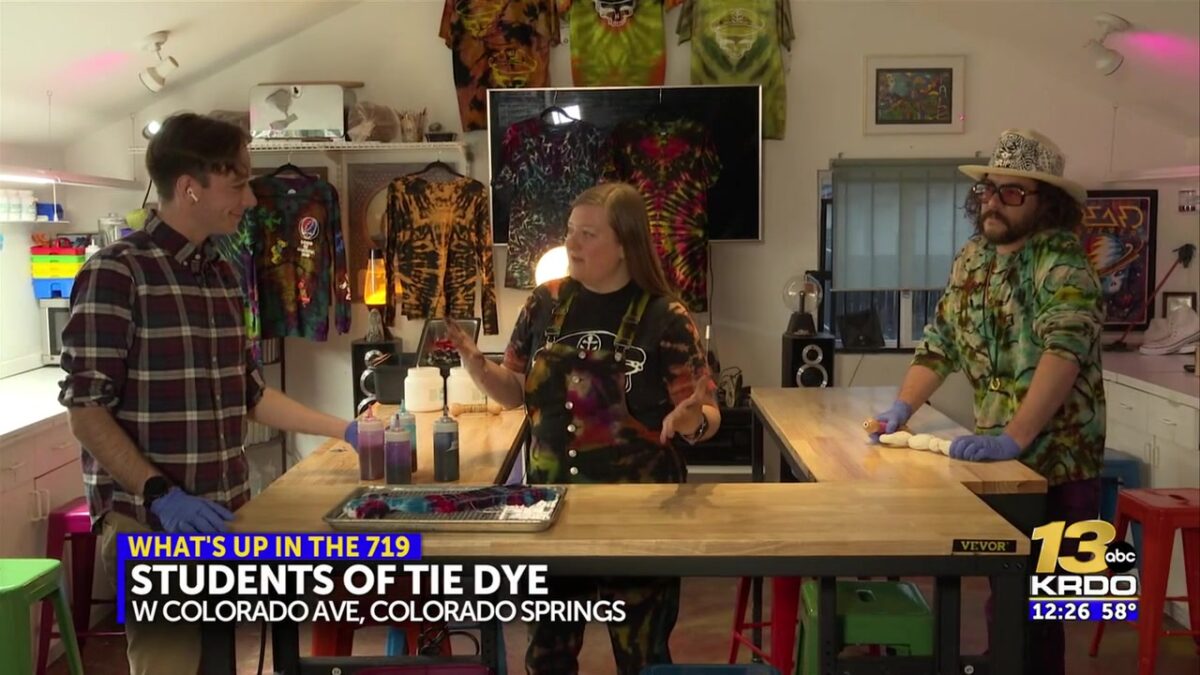 High school counselor opens tie dye studio that gives back to the school
