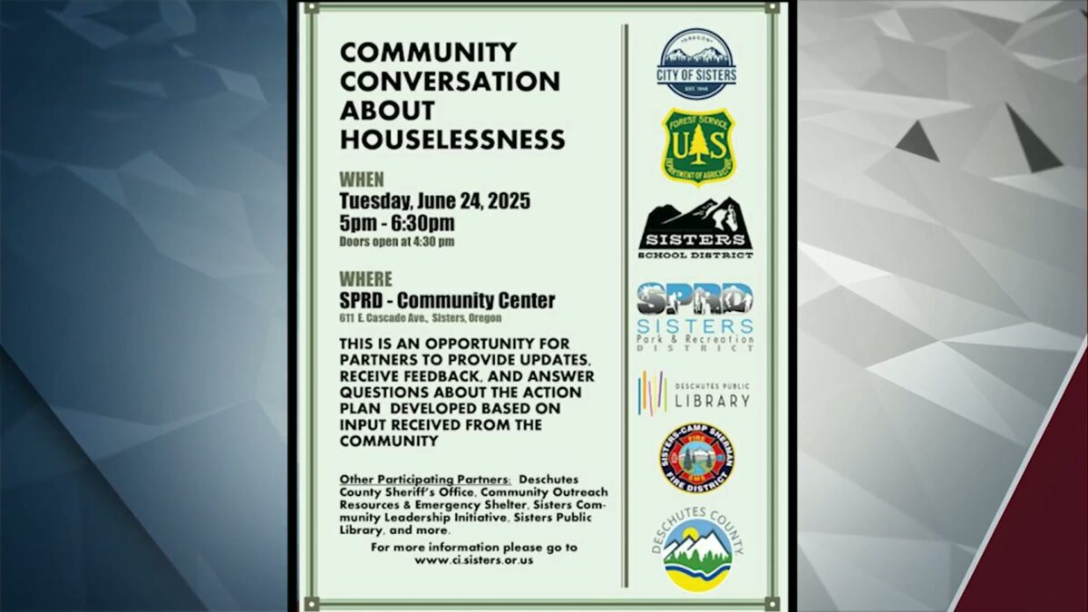 City of Sisters announces its second Community Conversation on homelessness
