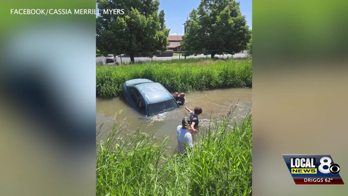 Woman pulled from canal in daring bystander rescue
