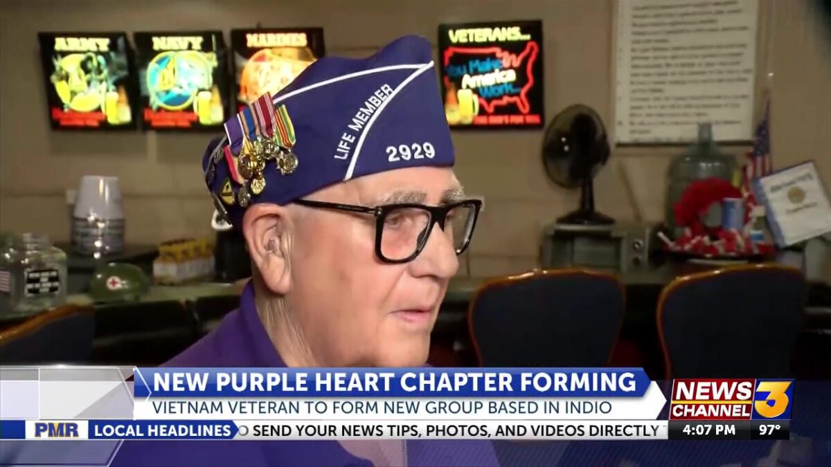 Local Vietnam Veteran starting Purple Heart Chapter in Indio
