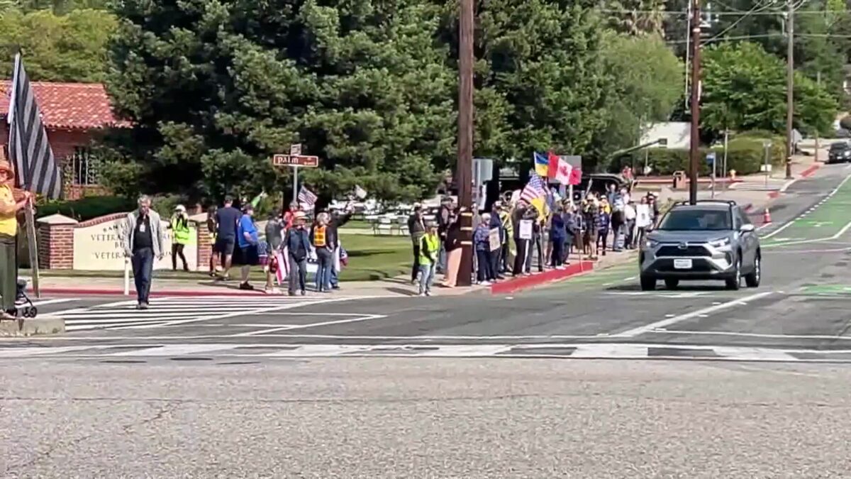 “Hands Off” Veterans’ Protest Raises Questions About Trump’s Sweeping VA cuts in SLO