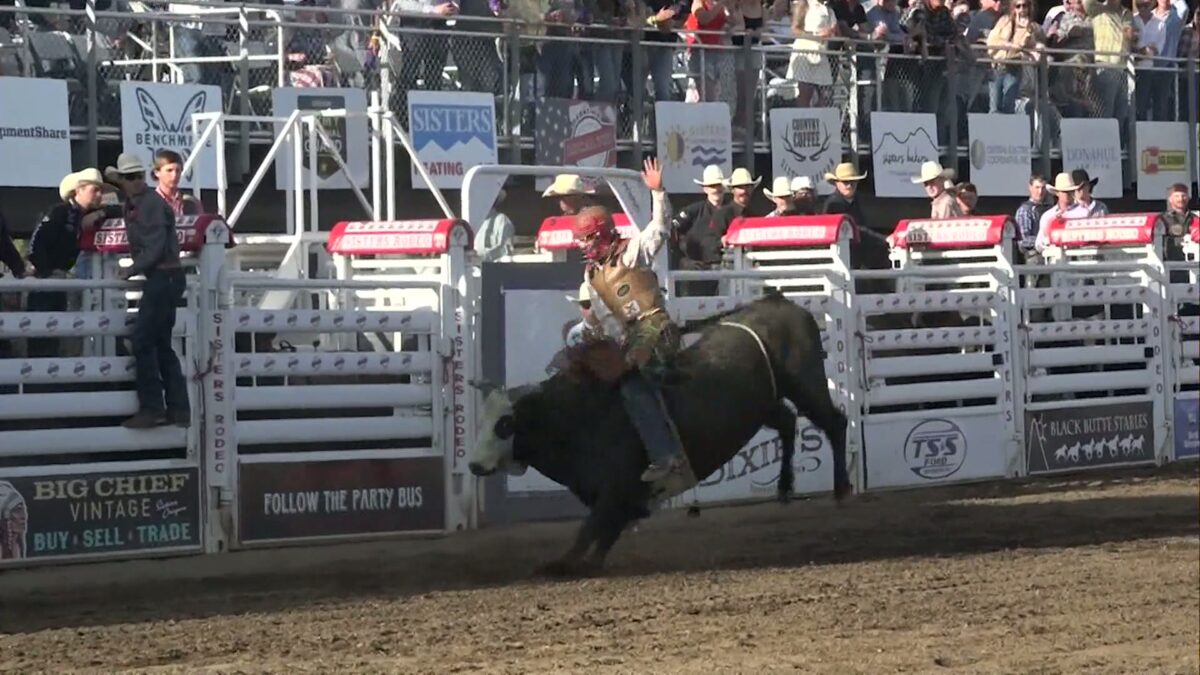 On opening night at the Sisters Rodeo