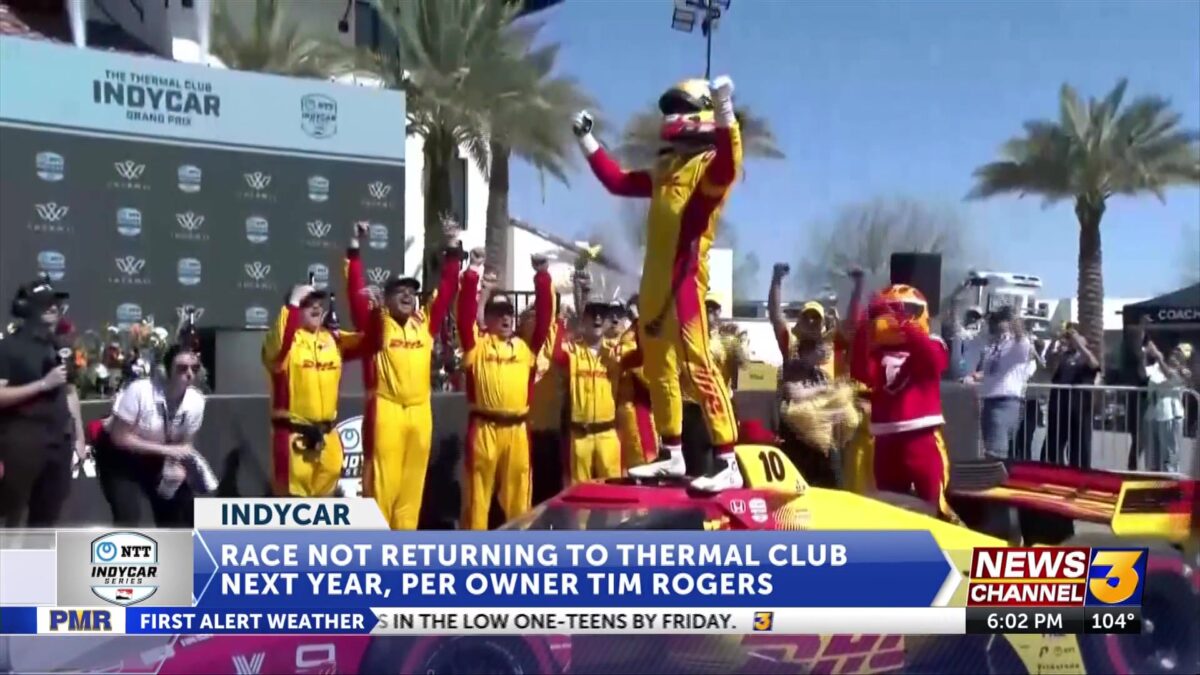 IndyCar will not return to Thermal Club in 2026