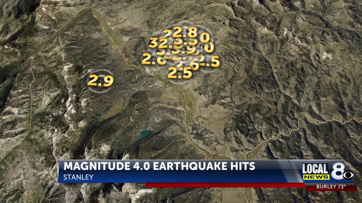 Magnitude 4.0 earthquake hits northwest of Stanley