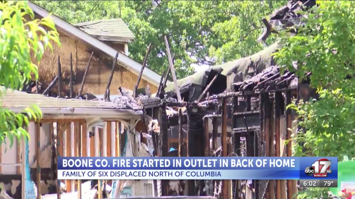 House fire in northern Boone County started in electrical outlet Thursday night
