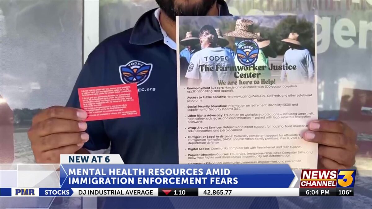 Coachella nonprofit works to help people struggling with mental health amid immigration enforcement fears