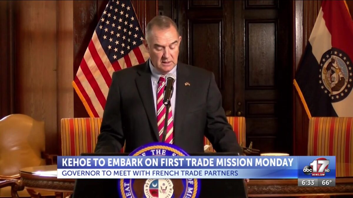 Kehoe to embark on first international trade mission Monday