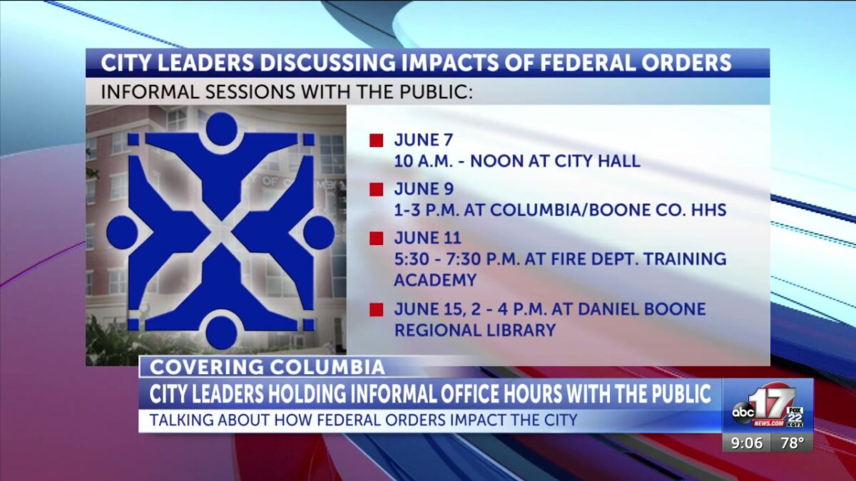 Columbia leaders to hold public discussions on effect of federal orders on city operations
