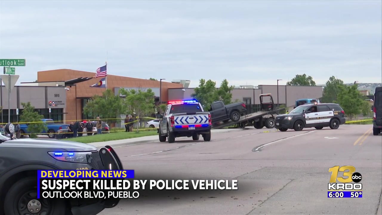 Armed shoplifting suspect dead after Pueblo officer hits them with patrol car