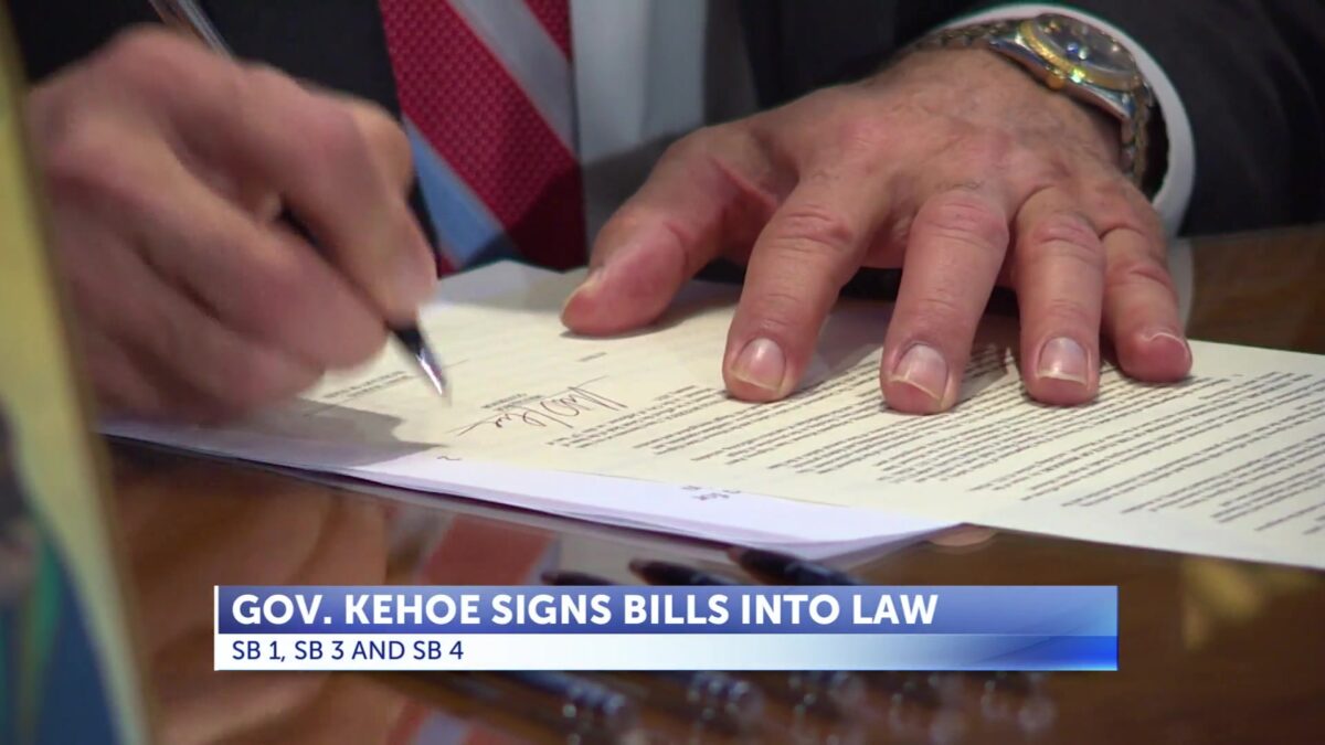 Kehoe signs Special Session legislation into law