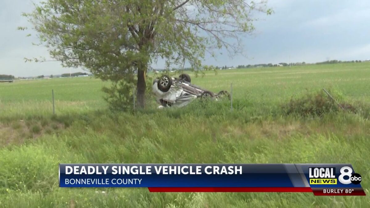 Single-vehicle crash north of Ucon kills 76-year-old driver