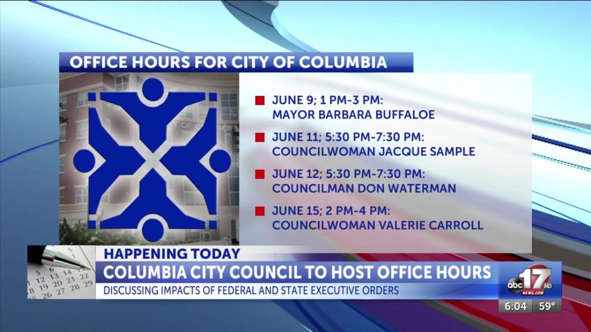 City of Columbia to host office hours discussing possible impacts of federal and state executive orders