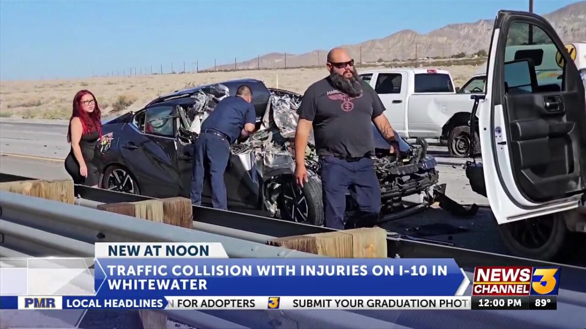 Traffic Collision with Injuries on I-10 in Whitewater