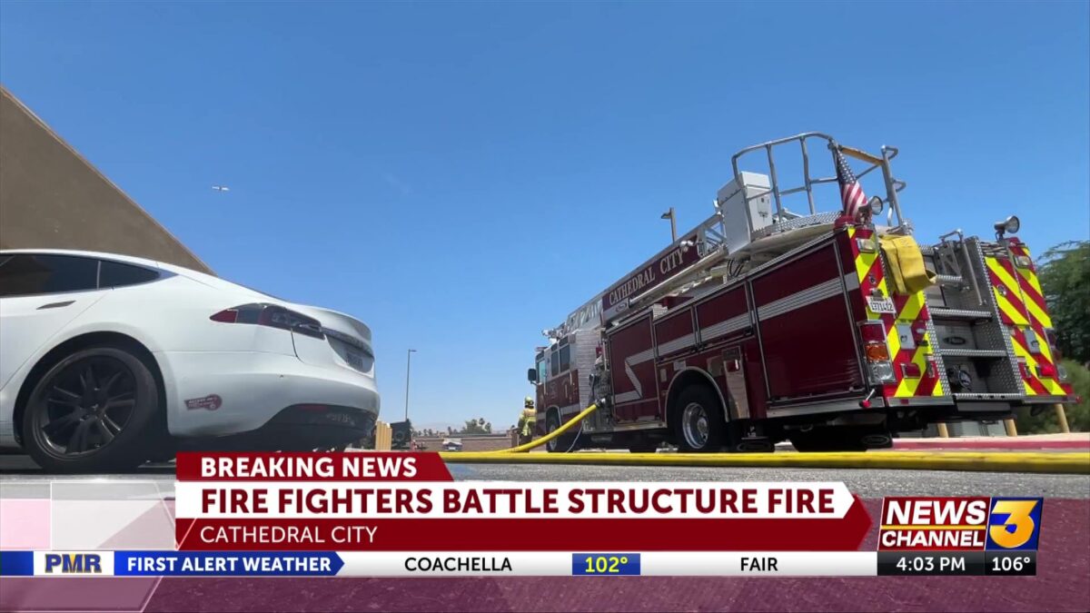Fire damages Cathedral City cannabis dispensary