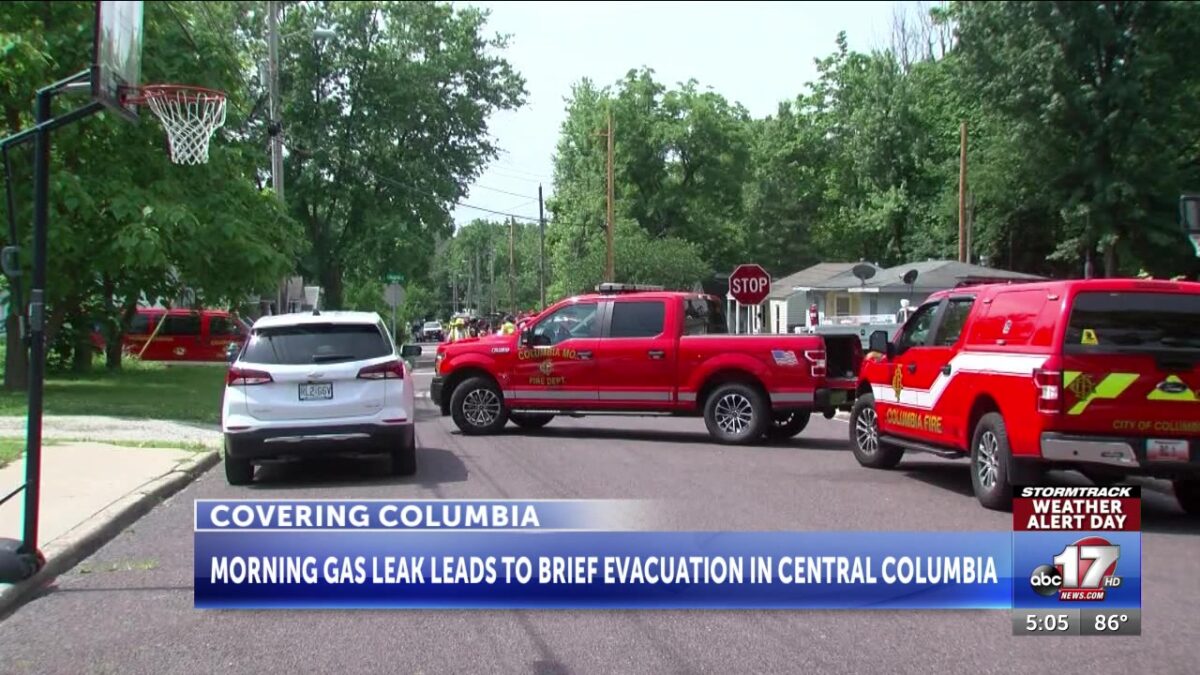 3 blocks evacuated in Columbia for gas leak