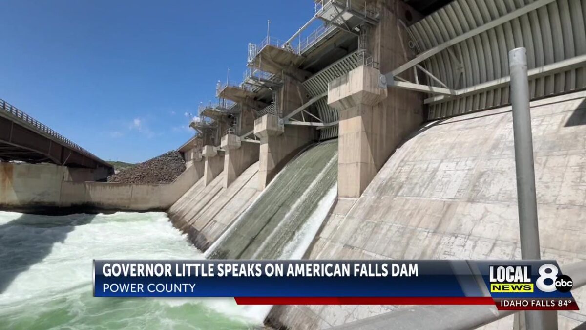 Governor Little visits Power County to celebrate ongoing American Falls Dam rehabilitation project