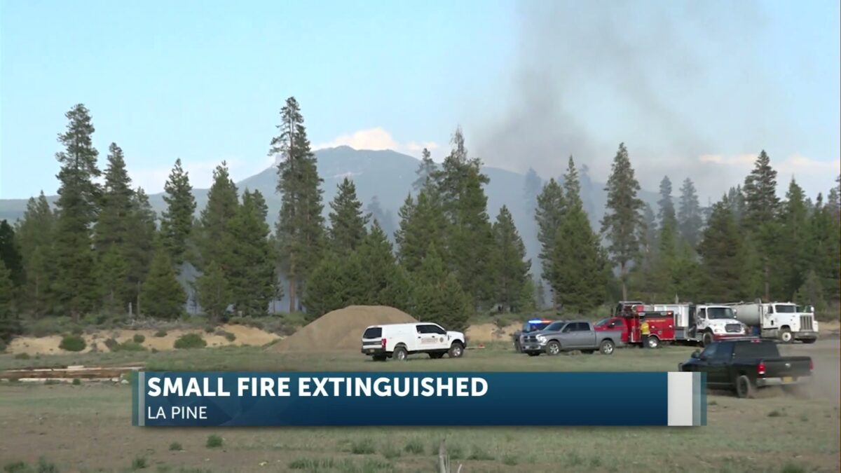 Crews quickly contain small wildfire in La Pine; all Newberry Estates evacuation levels dropped
