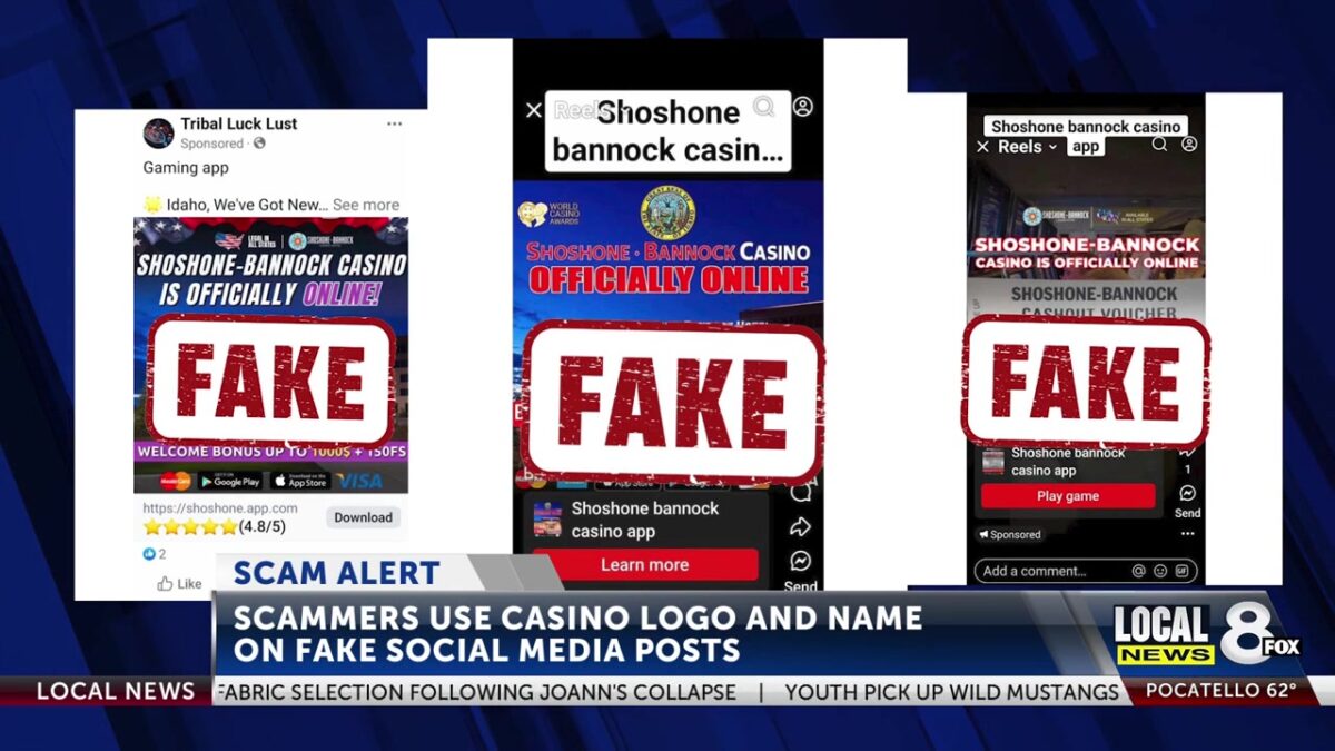 Shoshone-Bannock Casino Hotel warns public about online gambling scam