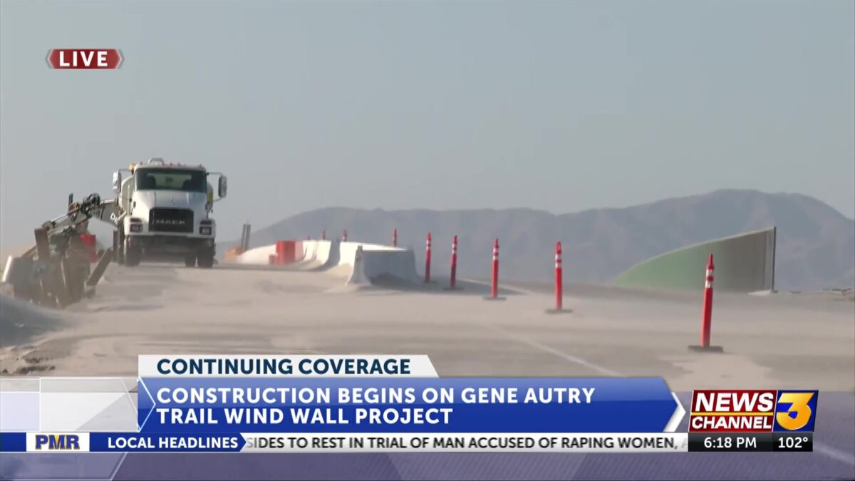 Construction for Palm Springs wind wall project begins