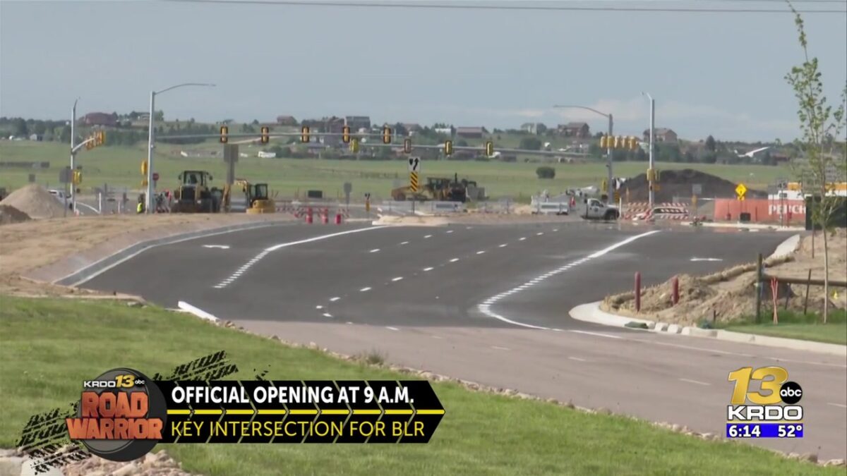 New intersection of Banning Lewis Parkway