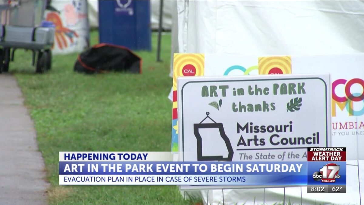 Columbia Art in the Park event to continue through rain