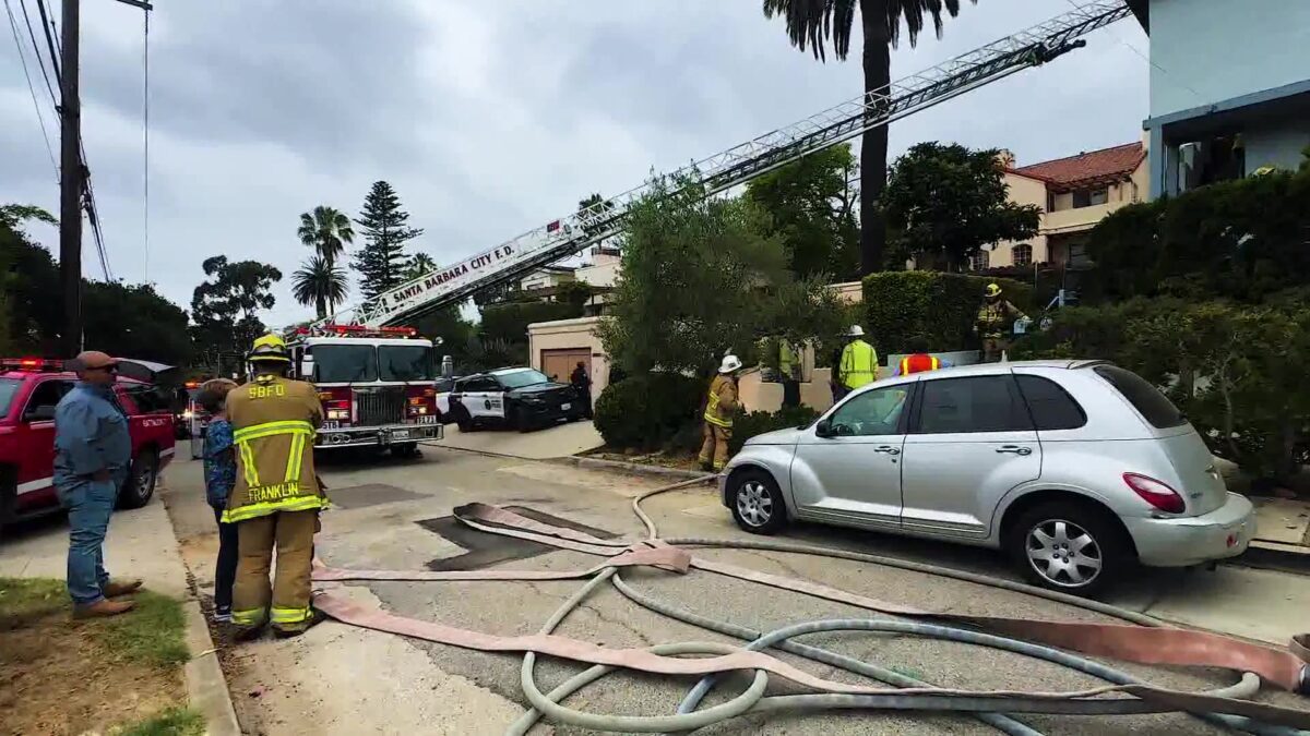 Fire Erupts at Lower Riviera Apartment Complex in Santa Barbara