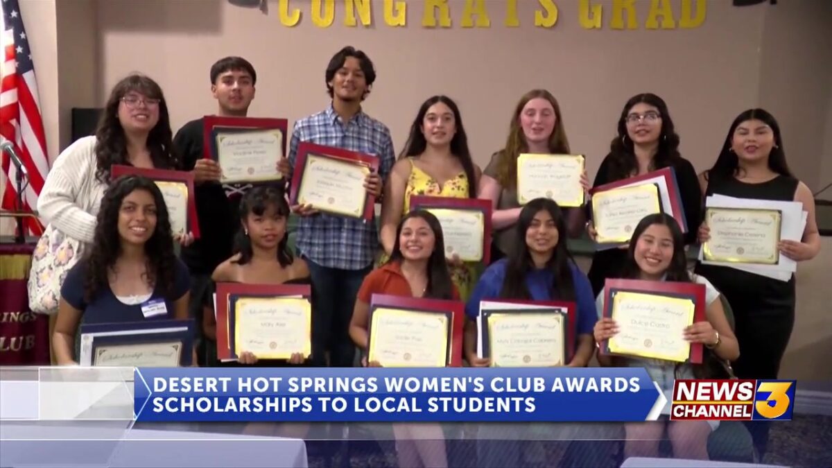 Desert Hot Springs Women’s Club awards scholarships to 22 local students