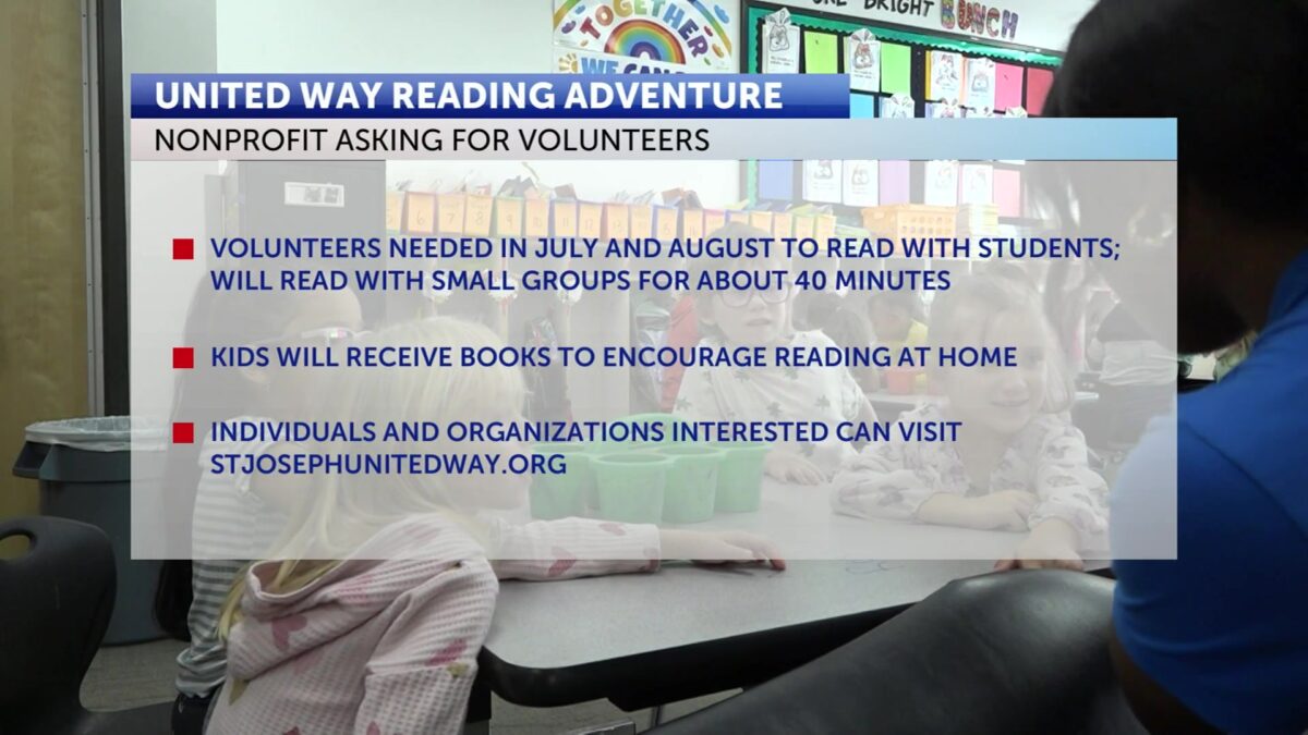 United Way calls for volunteers and books for reading programs