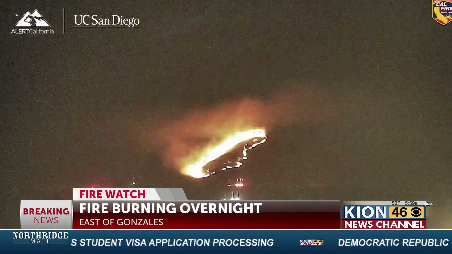 Cal Fire: Wildfire east of Gonzales knocked down