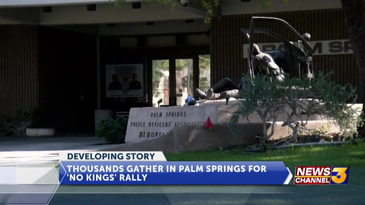 Man accused of threatening shooting at Palm Springs protest released on bail