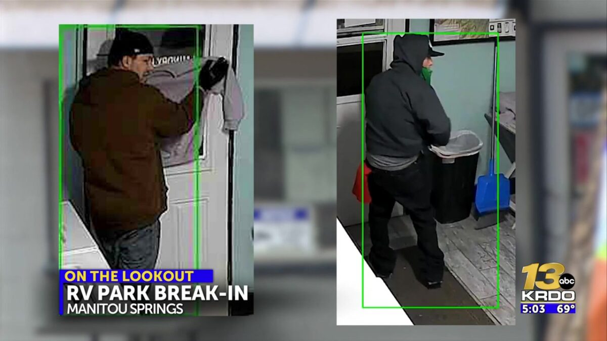 Two suspects wanted after alleged attempt to break into RV park change machine