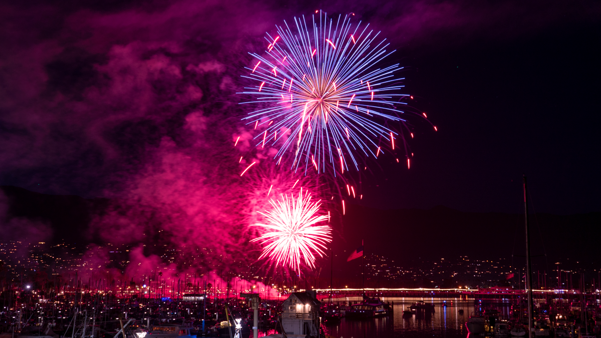 WATCH: Santa Barbara Waterfront Fireworks Show