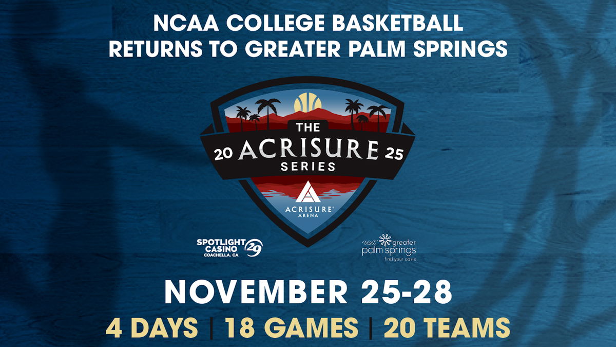 Collegiate basketball series returns for third year at Acrisure Arena Thanksgiving week
