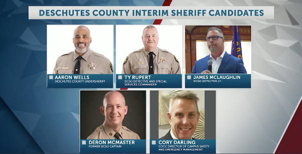 Five applicants for Deschutes County interim sheriff discuss agency’s future at public forum