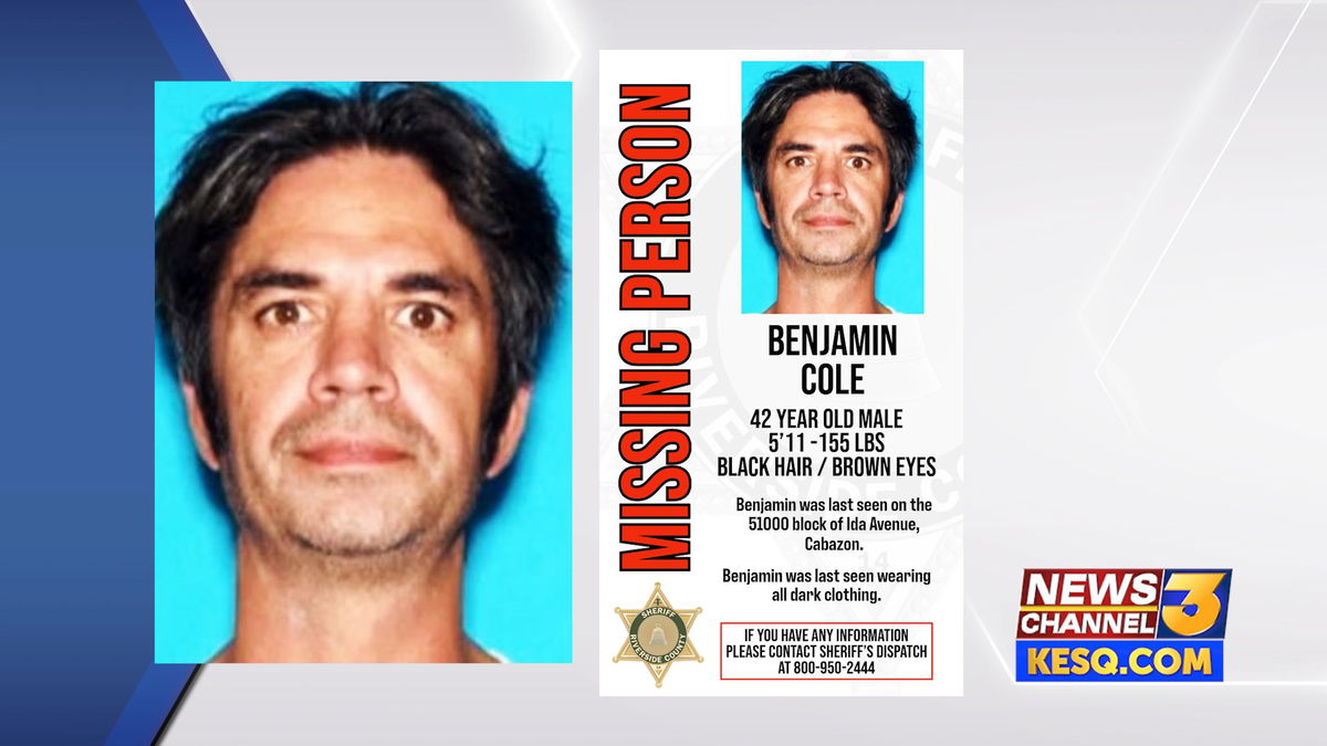 Missing 42-year-old man last seen July 9 in Cabazon